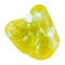 Tumbled yellow lizardite serpentine stone