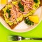 Tuna and Avocado Open Sandwich