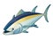 Tuna Blackfin Vector Illustration swimming of tuna fish bluefin drawing