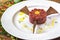 Tuna carpaccio with crispy croutons