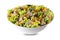 Tuna corn salad with lettuce and canned vegetables