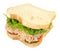 Tuna Fish Sandwich In White Sliced Bread