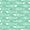 Tuna seamless pattern vector decorative white fish set