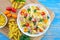 Tuna and Sweetcorn Healthy Pasta Salad