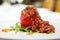 Tuna tartar with tomato