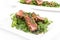 Tuna tataki sesame crust appetizer plate