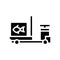 tuna transportation glyph icon vector illustration