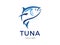 Tuna vector logo template design