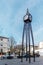 TUNBRIDGE WELLS, KENT/UK - JANUARY 4 : View of the modernistic Millennium clock in Royal Tunbridge Wells shopping centre on