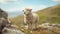 Tundra Felt Stop-motion Sheep: 4k Cinematic Footage With Shallow Depth Of Field