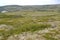 Tundra landscape in the north of the Kola Peninsula