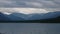 Tundra mountains and lake