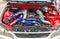 Tuned turbo car engine of Toyota Altezza