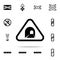 tunel sign icon. Railway Warnings icons universal set for web and mobile