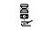 tuner for tuning strings glyph icon animation