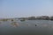 Tungabhadra River - flowing through Hampi, Karnataka - India tourism - Heritage - blue landscape