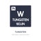 tungsten icon on white background. Simple element illustration from UI concept
