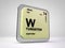 Tungsten- W - chemical element periodic table