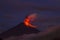 Tungurahua volcano erupting, Ecuador