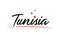 Tunisia country typography word text for logo icon design