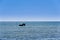 Tunisia. Djerba. Horse and rider taking a sea bath