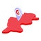 Tunisia landmark icon isometric vector. City travel