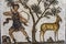 Tunisia. Tunis. Bardo Museum. A Roman fresco mosaic representing Diana the Huntress