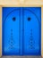 Tunisian blue metal traditional door