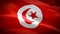 Tunisian flag Closeup 1080p Full HD 1920X1080 footage video waving in wind. National â€Žâ€Žâ€Žâ€ŽTunisâ€Žâ€Ž 3d Tunisian flag wavi