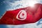 Tunisian Flag and Sky