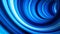 Tunnel animation. Abstract background of blue light bands movement in three-dimensional tunnel animation. Futuristic