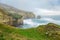 Tunnel Beach during early morning hours, near Dunedin, Otago, South Island, New Zealand