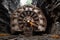 tunnel boring machine through rock