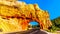 Tunnel carved in the Red Sandstone mountains of Red Canyon for Highway 12 between Highway 89 and Bryce Canyon National Park, Utah