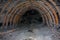 Tunnel in a coal mine at a depth