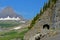 A tunnel on `Going to the Sun Road` in Glacier National Park.