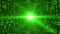Tunnel of green binary code