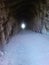 tunnel light stone ride train