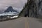 Tunnel and Mount Clements On Going To The Sun Road