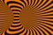 Tunnel optical 3D illusion raster illustration. Contrast lines background. Hypnotic stripes ornament. Geometric pattern.