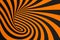 Tunnel optical 3D illusion raster illustration. Contrast lines background. Hypnotic stripes ornament. Psychedelic, abstract art