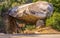 Tunnel rock. Tourist attraction of Sequoia National Park, California