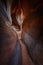 Tunnel Slot during sunny day with blue sky in Escalante National Monument, Grand Staircase trail, Utah