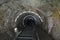 Tunnel to the salt Mine Salina Turda in Romania.