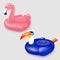 Tuocan And Pink Inflatable Flamingo Swim Rings Isolated Transparent Background