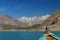 Tupopdan peaks while looking from the boat in Northern Pakistan