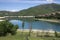Turano lake, Colle di Tora city, near Rieti