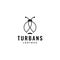 Turbans cultrure with ladybug logo design vector