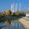 Turbigo Milan: chimneys and canal