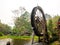 Turbine wooden Rotating water at Chae Son National Park, a national park in Mueang Pan district  Lampang, Thailand